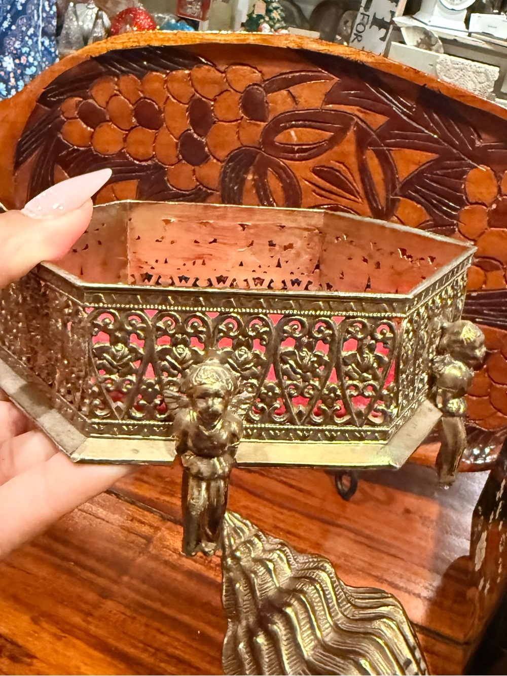 Brass Decorative Dish - Antique Brass Finishy